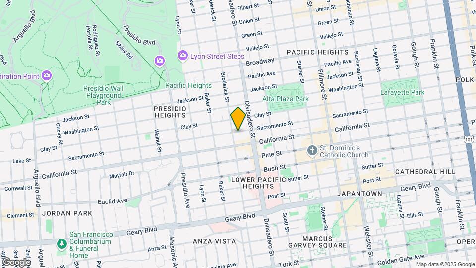 2981 Sacramento St Map and Location Details