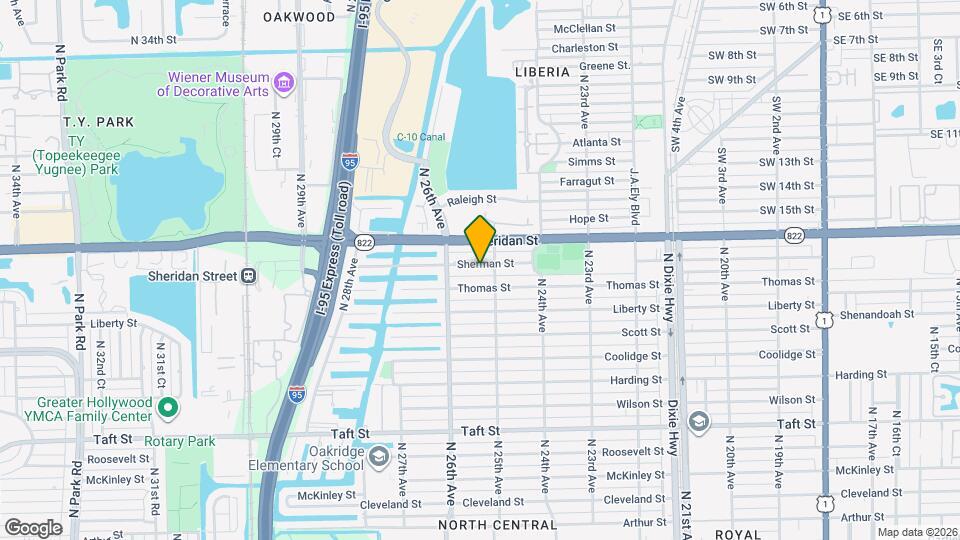 2514 Sherman St Map and Location Details