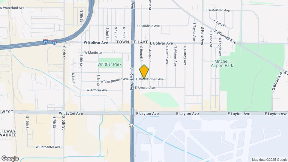 4508 S Burrell St Map and Location Details