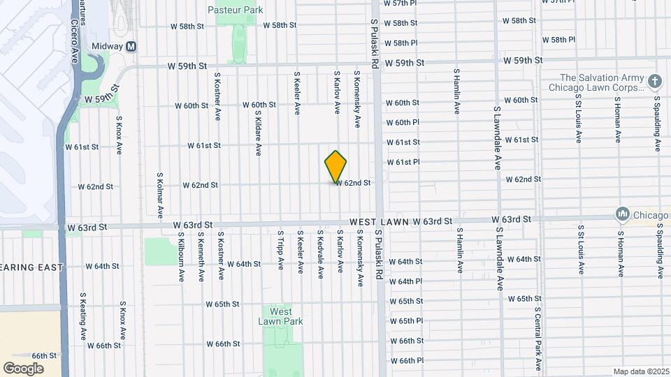 6202 S Karlov Ave, Unit K1 GARDEN Map and Location Details