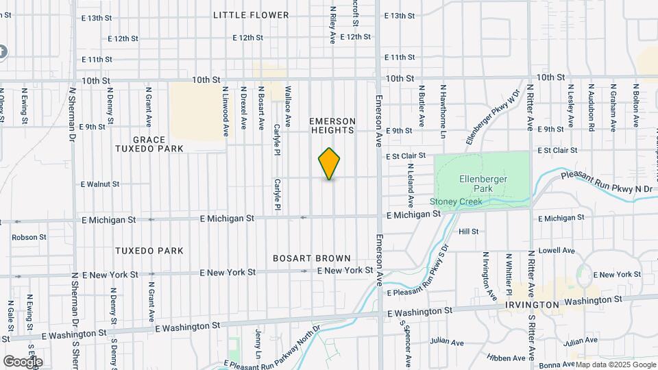 628 N Riley Ave Map and Location Details