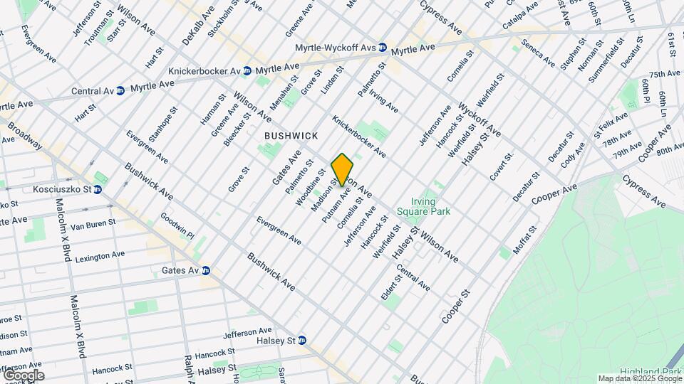 1301 Putnam Ave Mapa y Detalles de la Ubicación