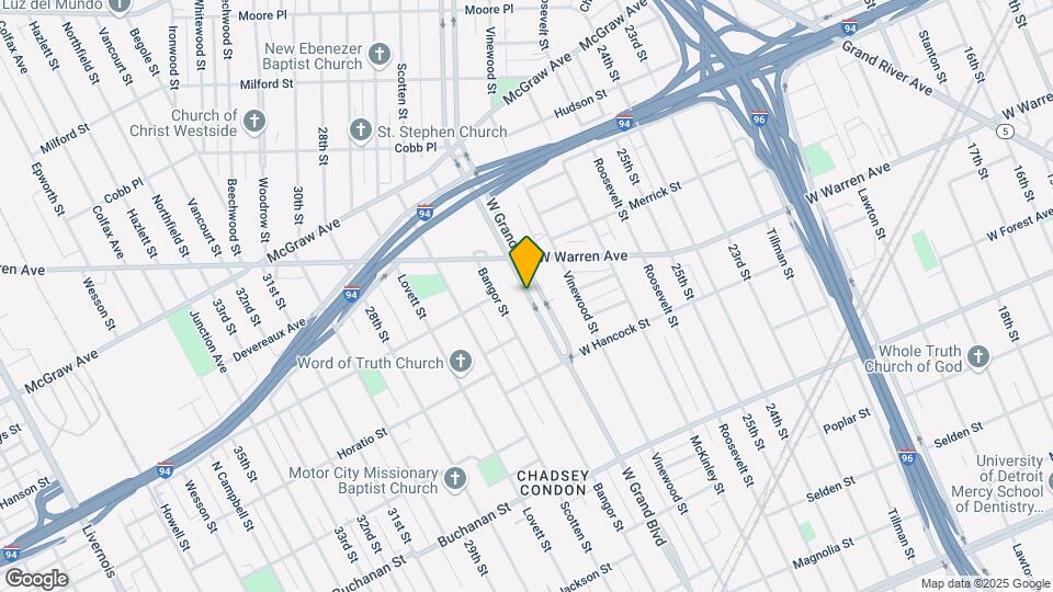 1495 W Grand Blvd Mapa y Detalles de la Ubicación