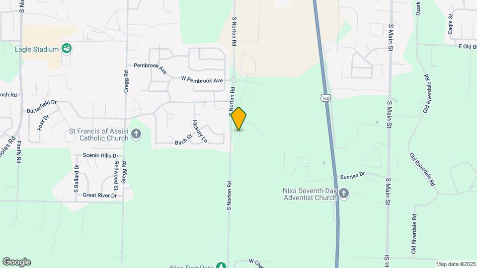 883 S Silverwood Ln Map and Location Details