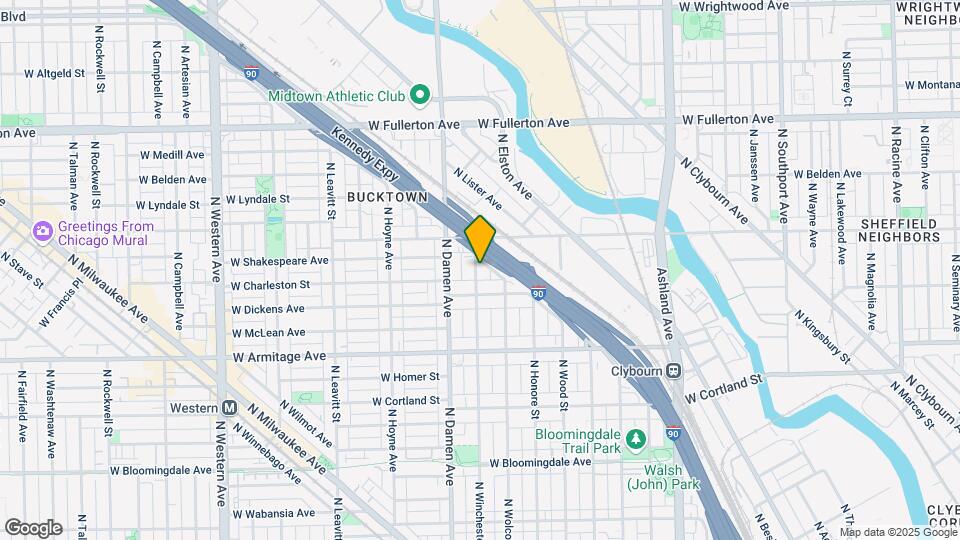2127 N Winchester Ave Map and Location Details