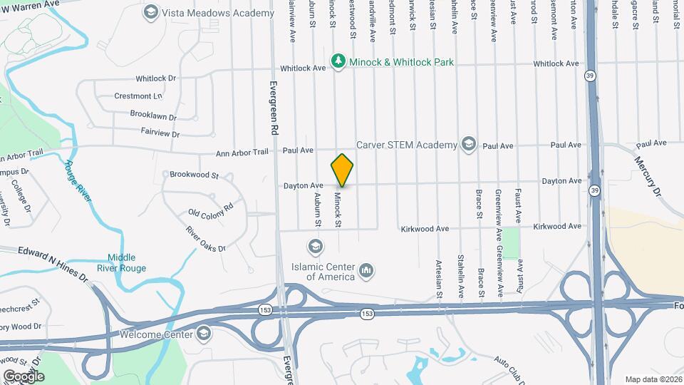 6114 Minock St Map and Location Details