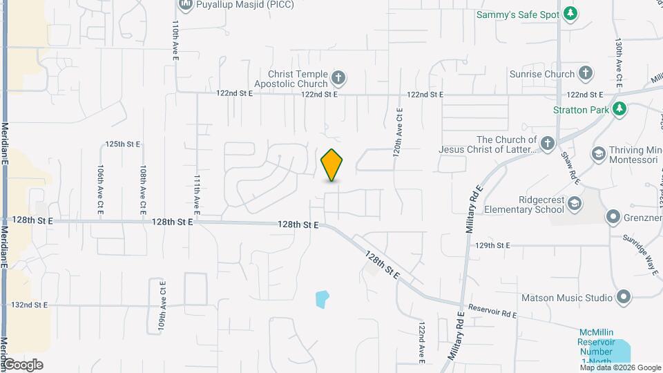 11705 126th Street Ct E Map and Location Details