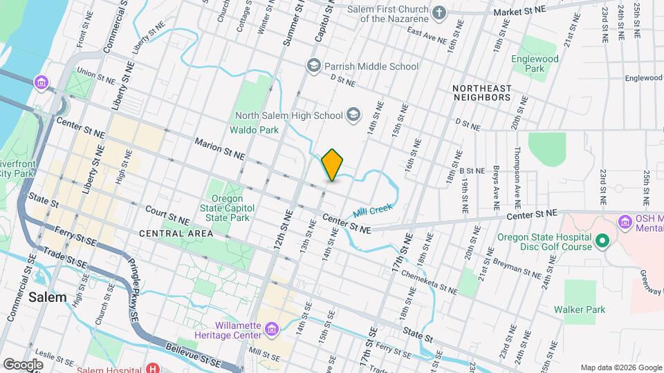 1313 Marion St NE, Unit Charming Historic Victorian Map and Location Details