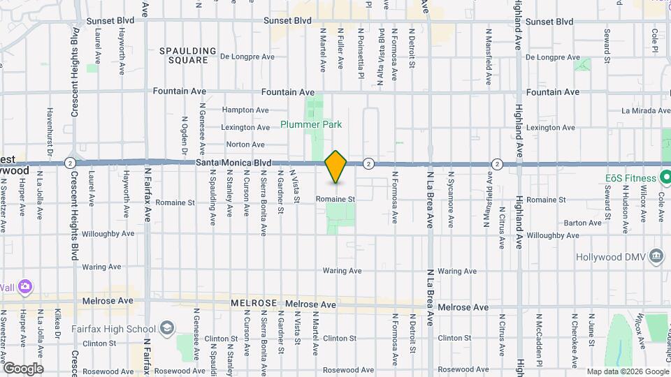 7320 Santa Monica Blvd Map and Location Details