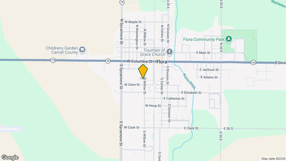 307 S Willow St Mapa y Detalles de la Ubicación