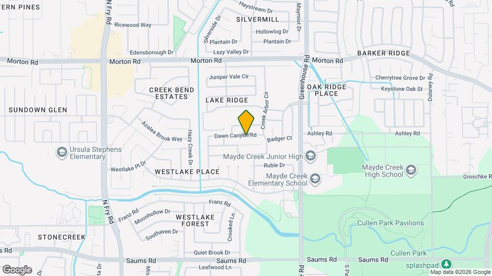 19407 Dawn Canyon Rd Mapa y Detalles de la Ubicación