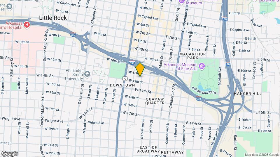 1212 Center St Map and Location Details