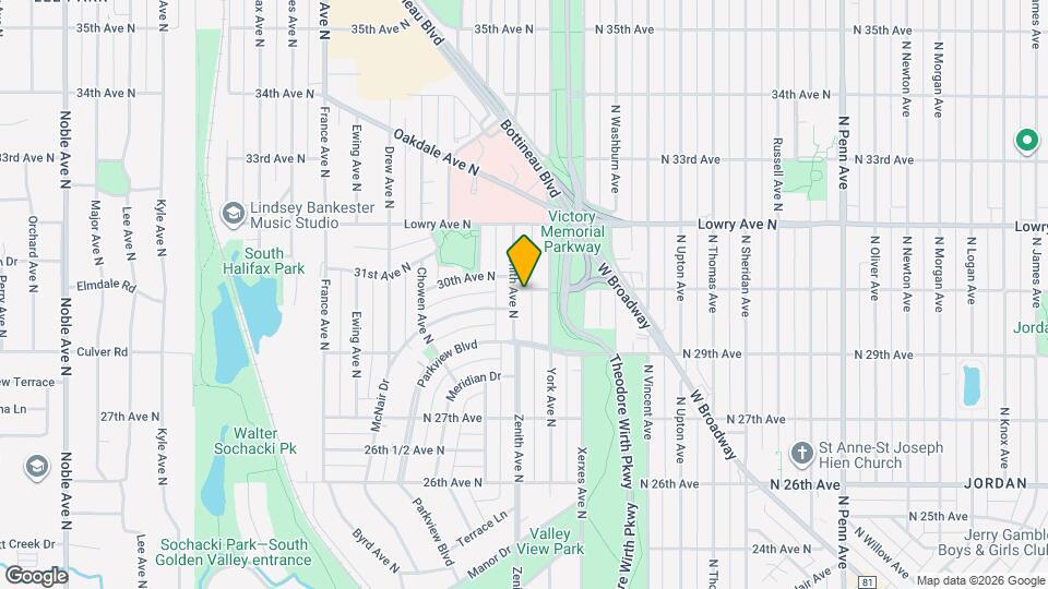 2942 Zenith Ave N Map and Location Details