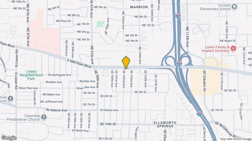 109 SE 102nd Ave Map and Location Details