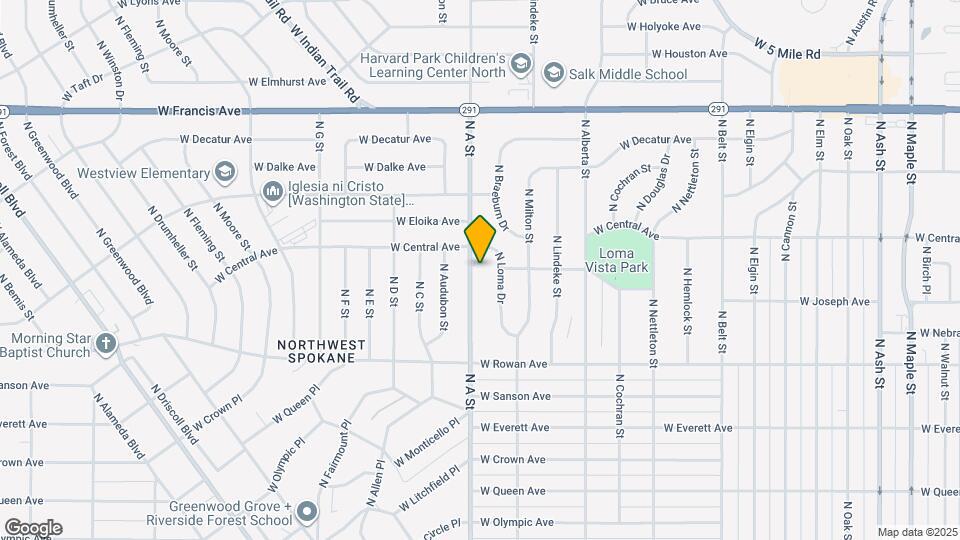 5732 N A St Map and Location Details