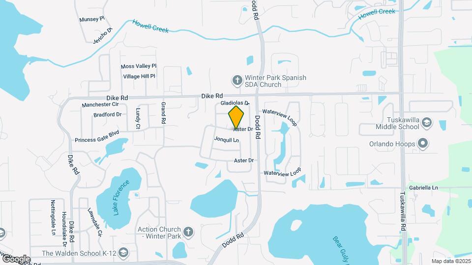 1601 Aster Dr Map and Location Details