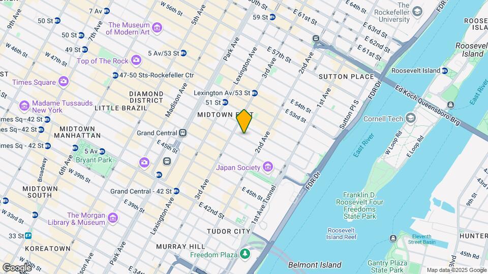 217 E 49th St, Unit 1F Mapa y Detalles de la Ubicación