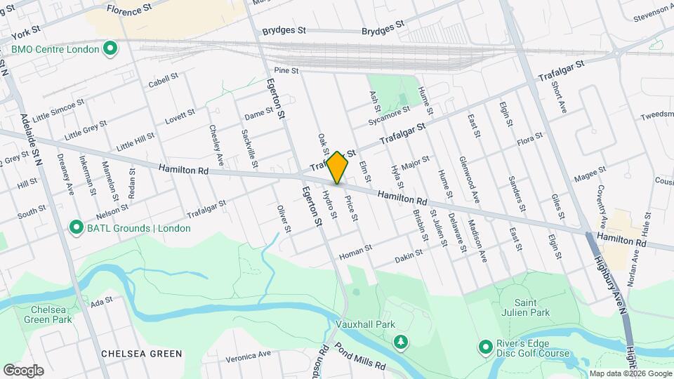 631 Hamilton Rd Map and Location Details