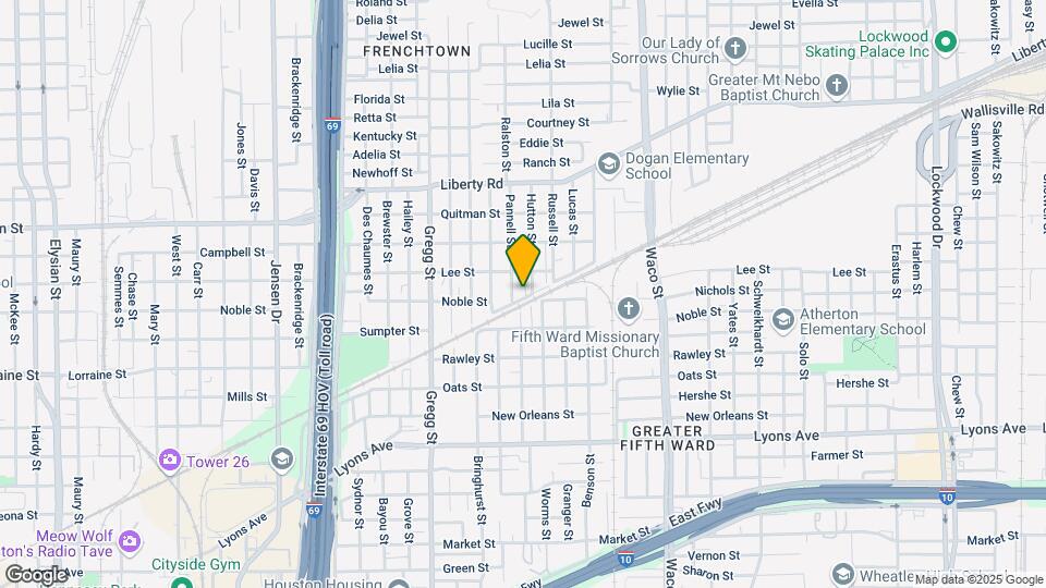 2101 Hutton St Mapa y Detalles de la Ubicación