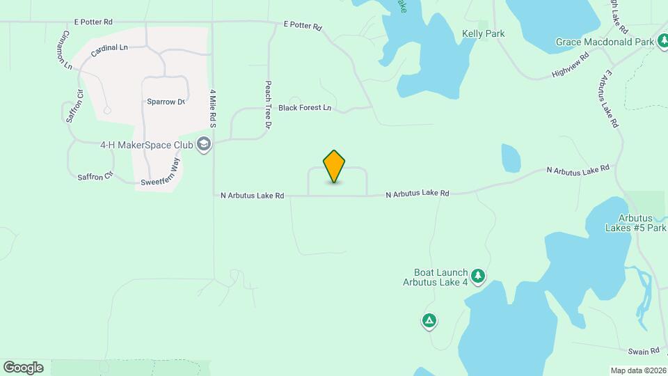 2335 N Arbutus Lake Rd Mapa y Detalles de la Ubicación
