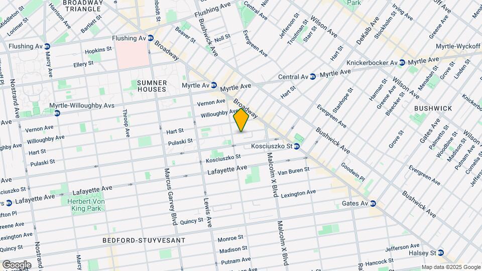 436 Pulaski Street Map and Location Details