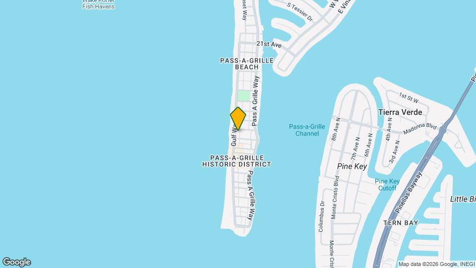 1105 Gulf Way Map and Location Details