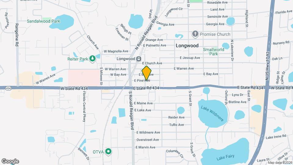 401 Myrtle St Map and Location Details