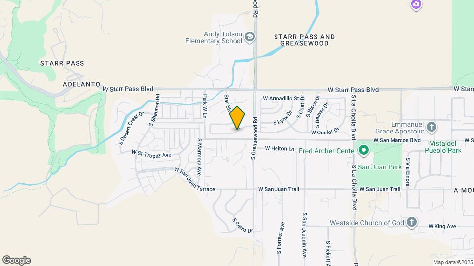 2561 W Brandy Crest Dr Map and Location Details