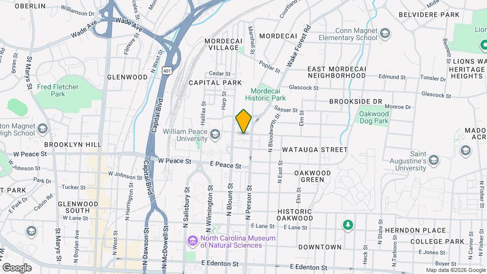 208 E Franklin St Map and Location Details