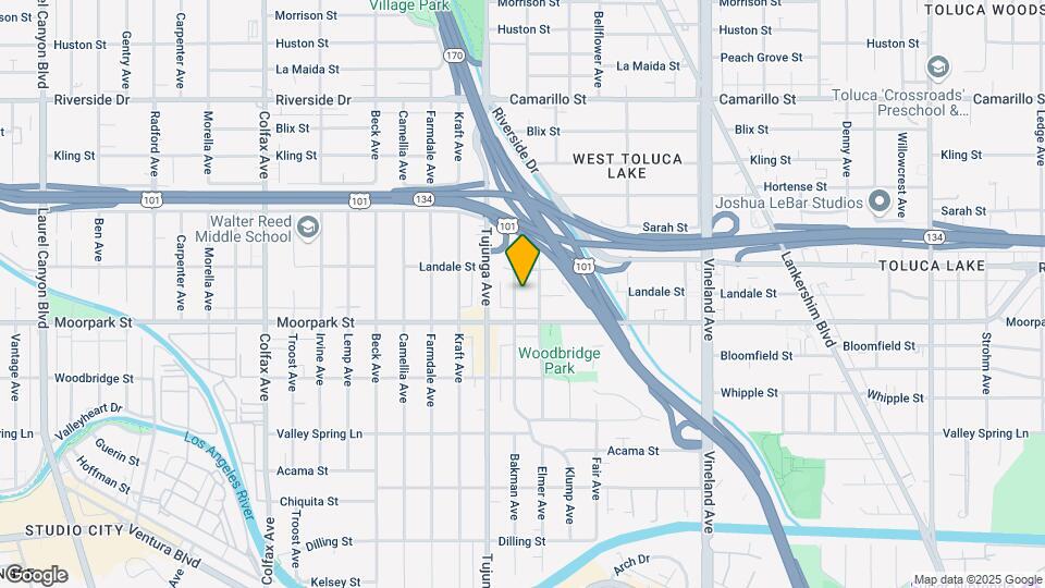 4432 Bakman Ave Map and Location Details
