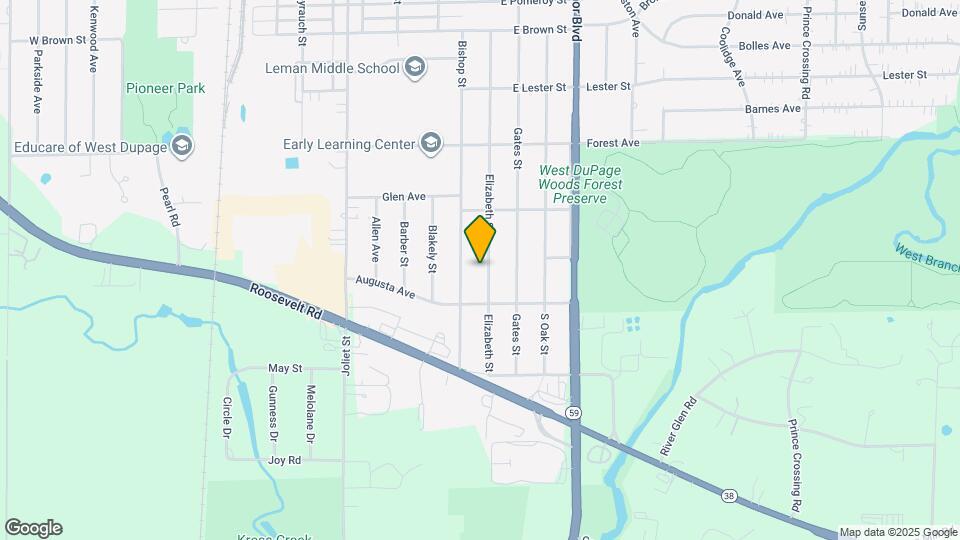 1104 Elizabeth St Map and Location Details