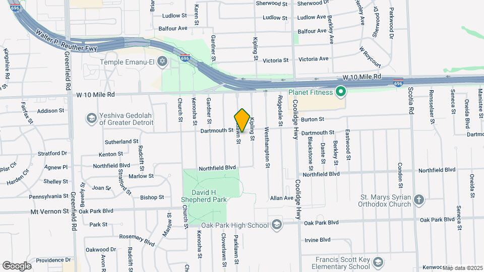 24350 Parklawn St Map and Location Details