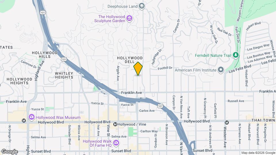 1964 N Gower St Map and Location Details