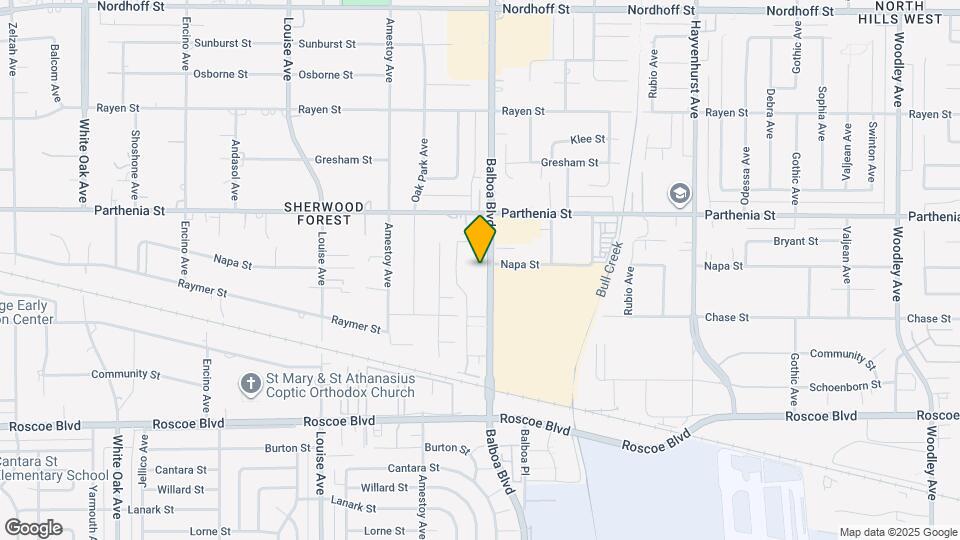 8555 Balboa Blvd Map and Location Details