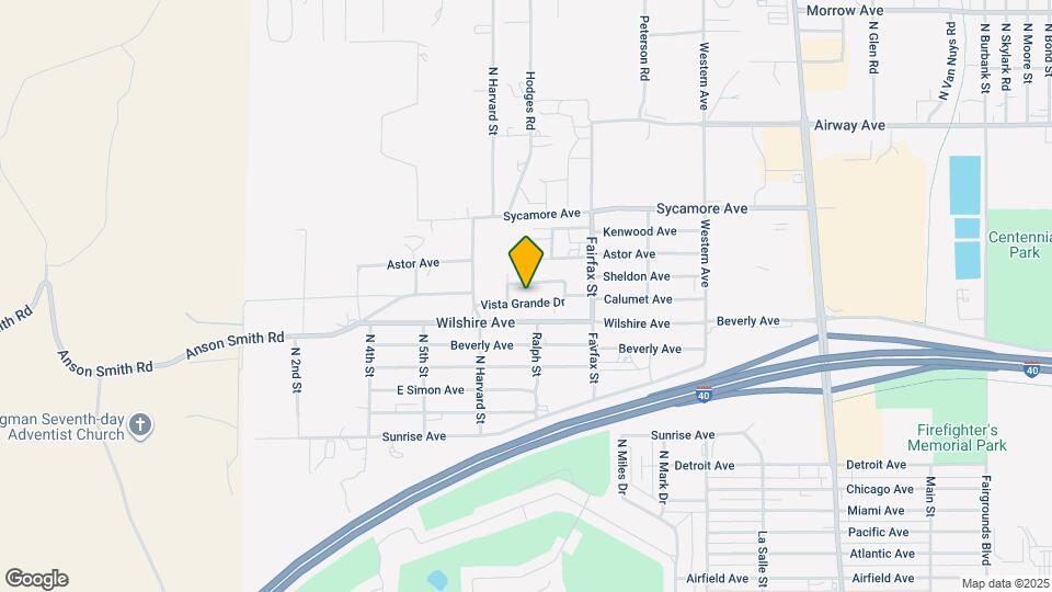 735 Vista Grande Dr Map and Location Details