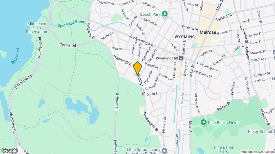 308 Washington St, Unit Melrose Apartment Map and Location Details