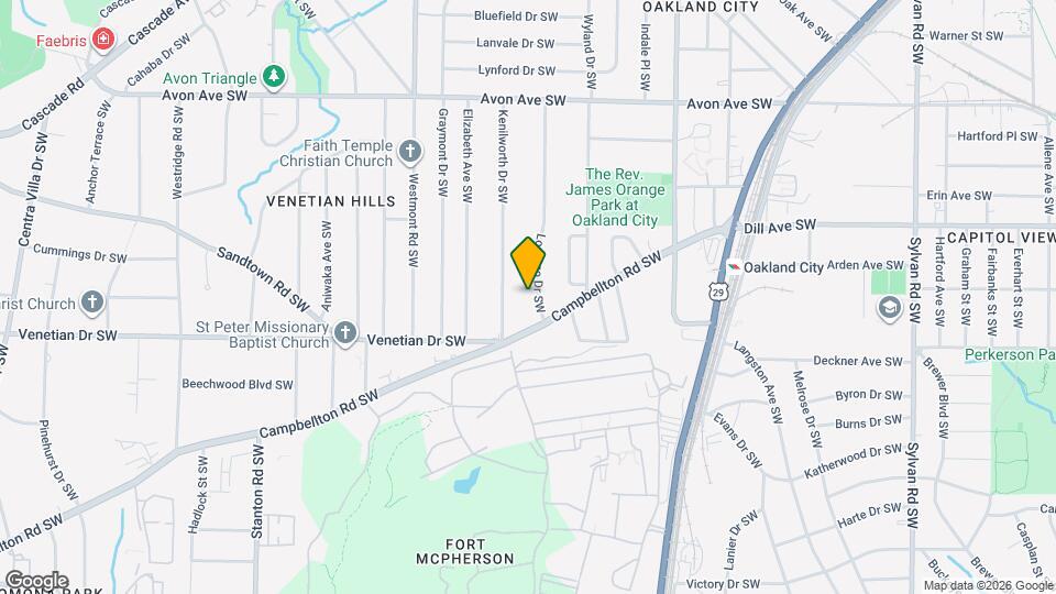 1427 Lorenzo Dr SW Map and Location Details