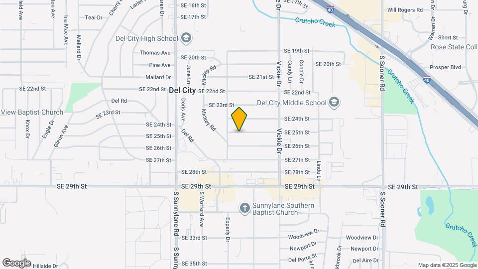 4512 SE 25th St Map and Location Details