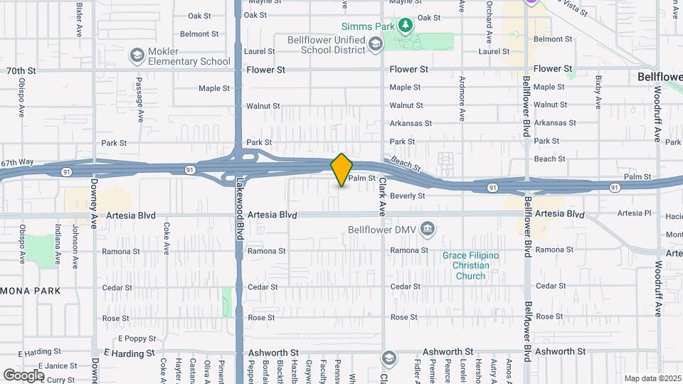 9254 Palm St Map and Location Details