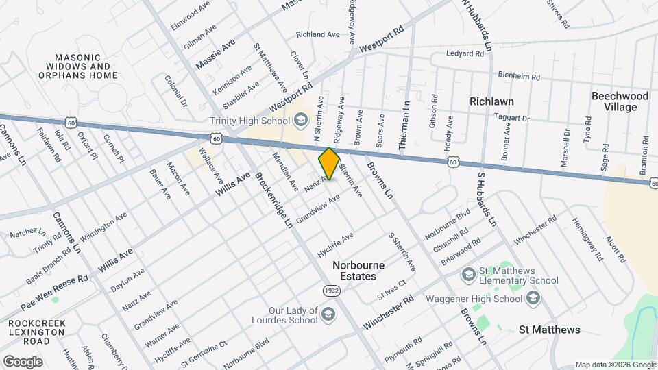 205 Fairfax Ave Map and Location Details