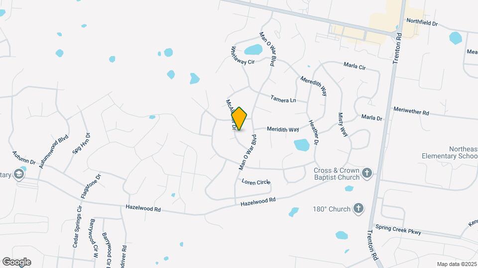 3793 McAllister Dr Map and Location Details