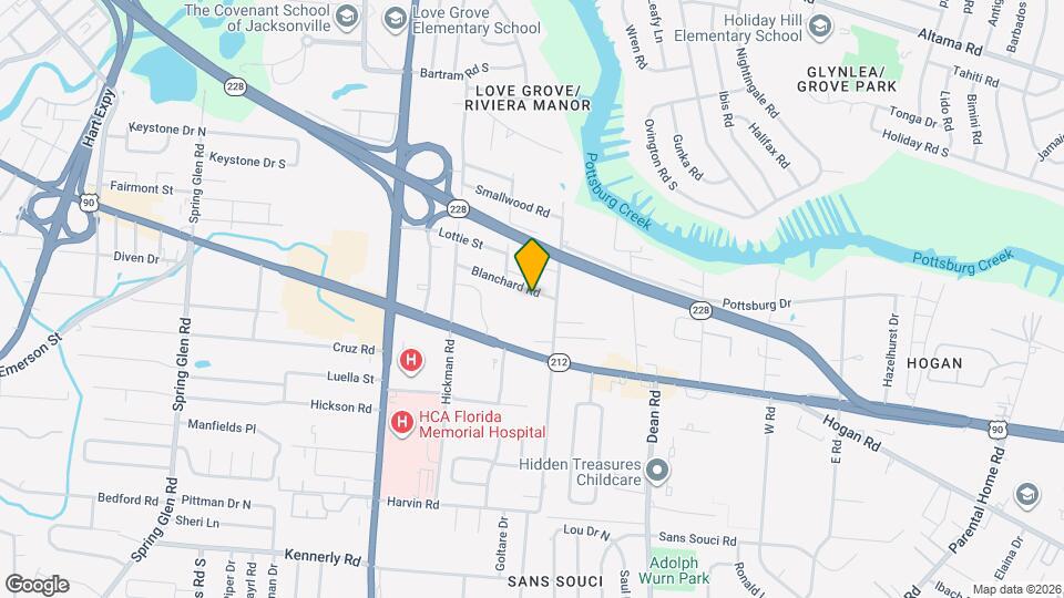 6304 Blanchard Rd Map and Location Details