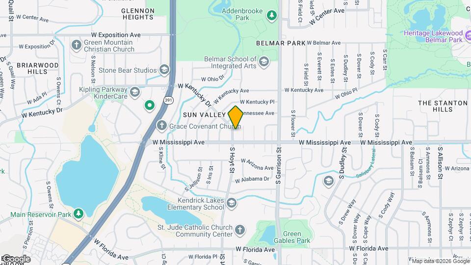 9547 W Kentucky Dr Map and Location Details