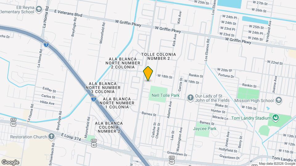 1610 Inspiration Rd Map and Location Details