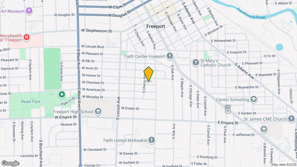 320 W Chestnut St Map and Location Details
