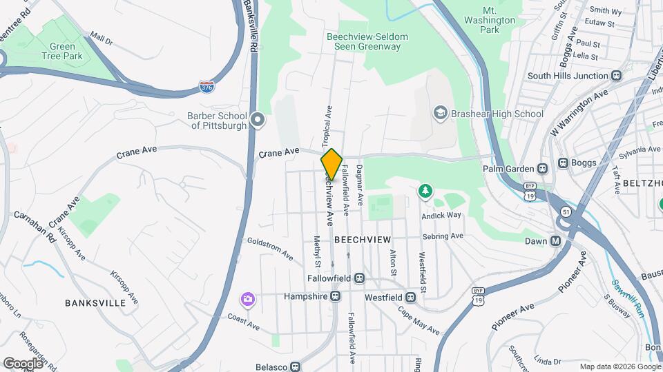 1317 Beechview Ave Map and Location Details