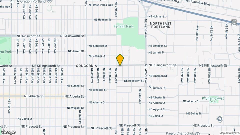 3732 NE Killingsworth St Map and Location Details