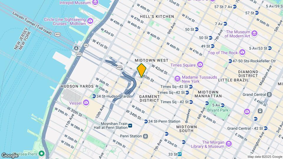 525 Ninth Ave Map and Location Details