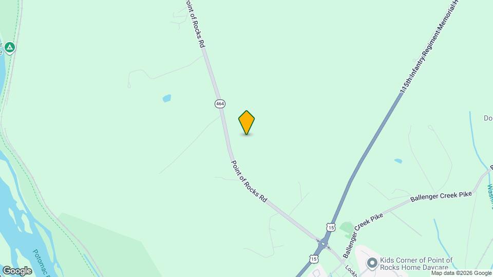 3880 Point of Rocks Rd Mapa y Detalles de la Ubicación