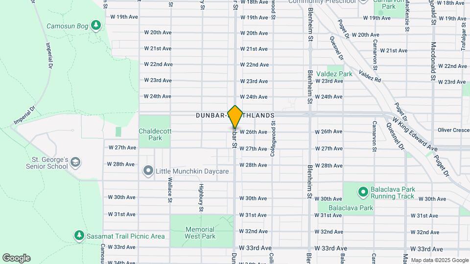 529x Dunbar St Map and Location Details
